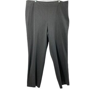 Talbots Dress Pants Womens Size 16 Gray Straight Classic Side Zip Slacks‎ Office
